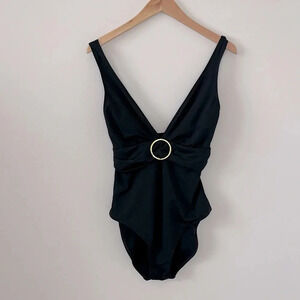 Lauren Ralph Lauren Belted One-Piece summertime vacay poolside
